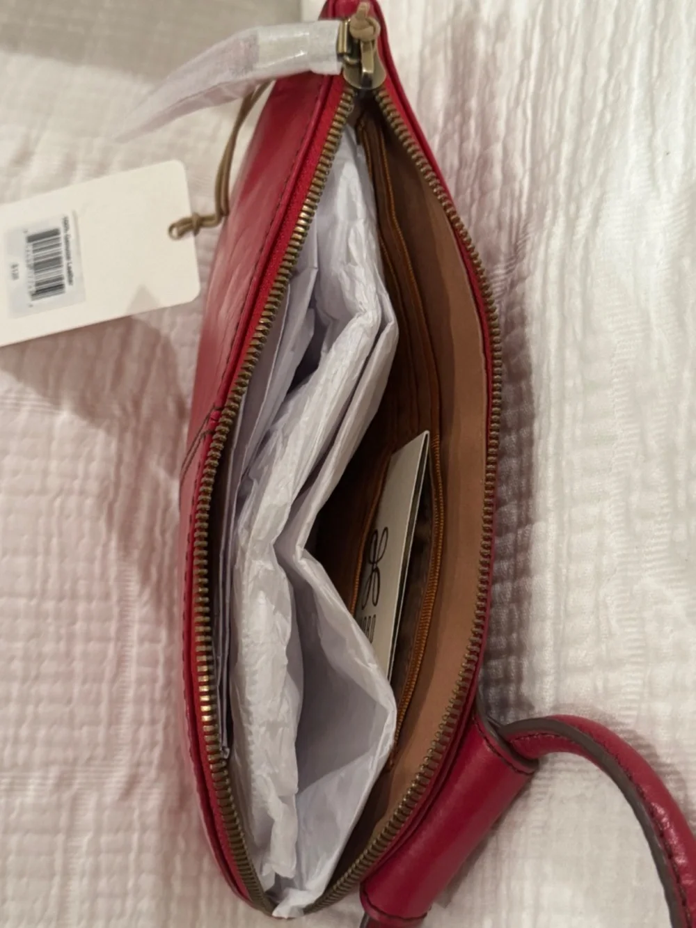 HOBO SABLE Wristlet & Wallet Polished Leather SET with dust bag Claret (RED) NWT